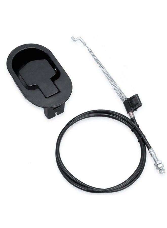 بكومور قطع غيار عالمية للكراسي المائلة: مقبض سحب معدني أسود مع كابل لإصلاح أثاث الكراسي والأرائك المائلة - Image 1